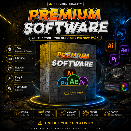 Ultimate Premium Software Bundle | 100+ Essential Tools for Windows & Design