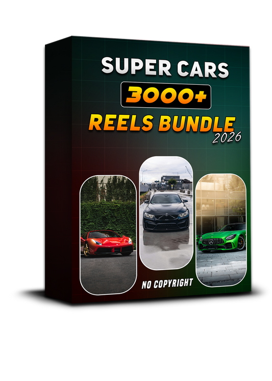 3000+ Cars Edited Reels Bundle – Instagram, TikTok & Social Media Videos