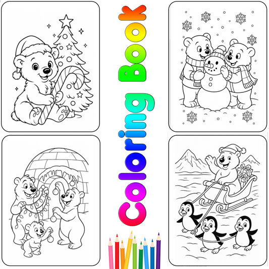 Cozy Polar Bears Winter Activity Pack – Christmas & Snow Day Fun