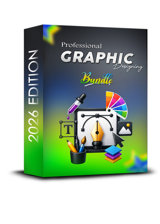 2026 Graphic Designing Bundle – Premium Fonts, PNGs, Icons & Design Materials