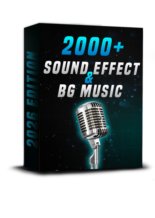 2000+ Sound Effects & Background Music Bundle – No Copyright, Instant Download