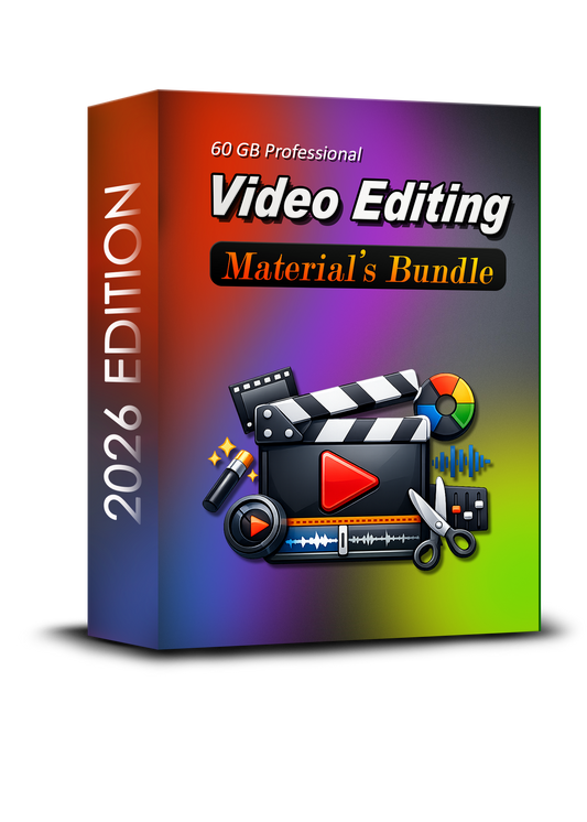 60GB Professional Video Editing Materials Bundle 2026